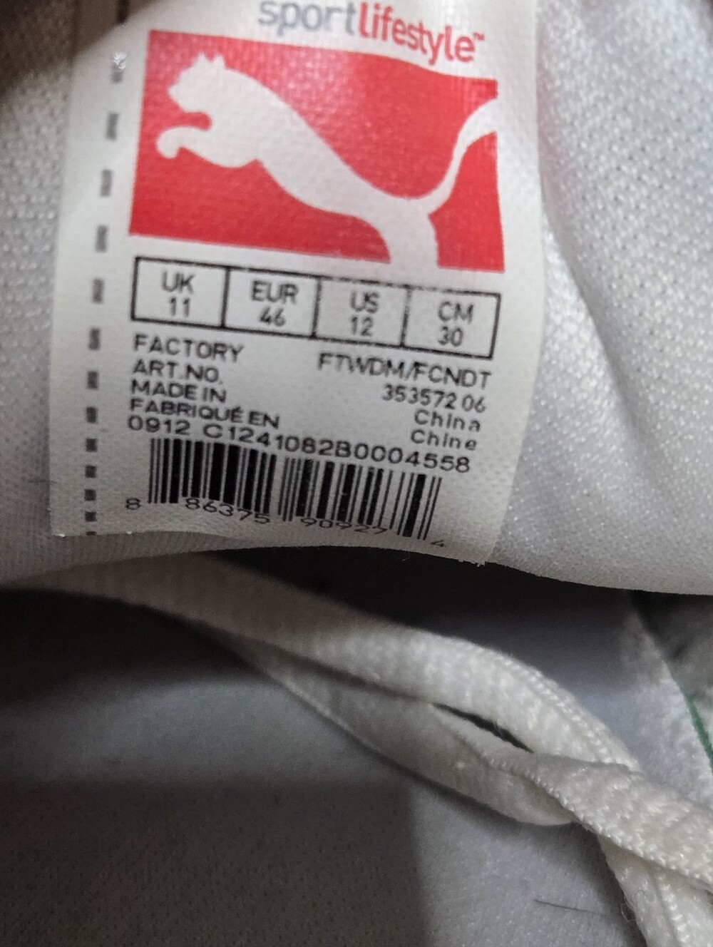 *Size 12* Puma Roma* White w/Blue Logo* - Picture 5 of 8